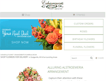 Tablet Screenshot of enhancementsflowers.com